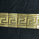 YELLOW GOLD VERSACE BLACK FACE WATCH