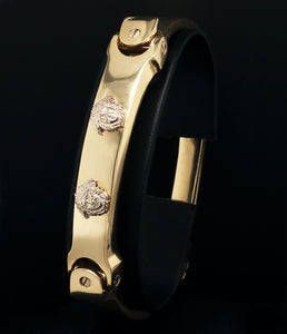 YELLOW GOLD VERSACE BANGLE