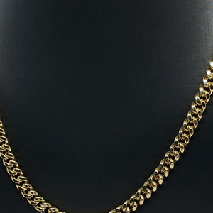 5MM CUBAN LINK YELLOW GOLD CHAIN