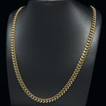 5MM CUBAN LINK YELLOW GOLD CHAIN