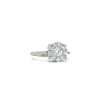 18K WHITE GOLD DIAMOND ENGAGEMENT RING