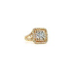 14K PINK GOLD DIAMOND ENGAGEMENT RING