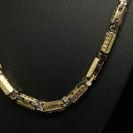 VERSACE STYLE TWO-TONE BULLET CHAIN